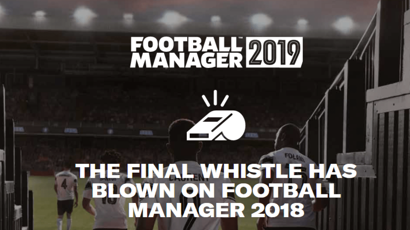 Data do Football Manager 2019 anunciada