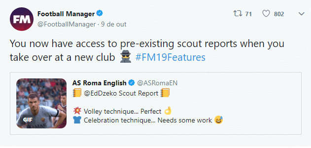Novidades do Football Manager 2019