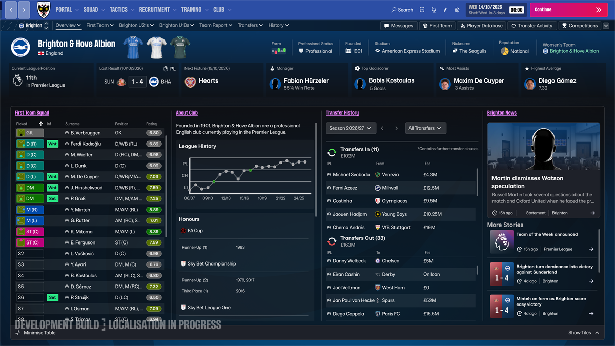 Novo ecrã de Clube no FM27