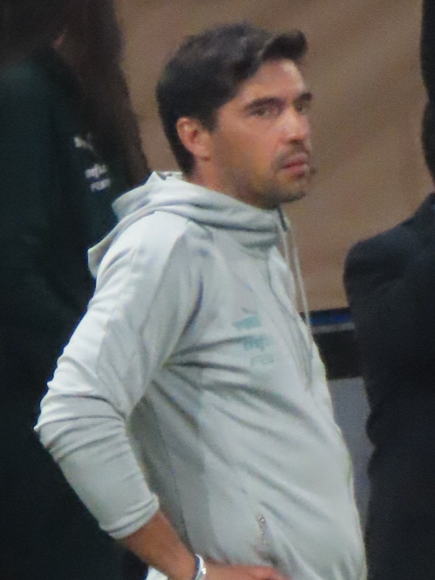 Abel Ferreira no banco do Palmeiras