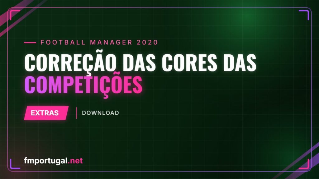 Correção das cores das competições
