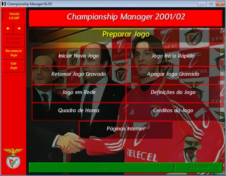 CM 98-99 Remake – menu