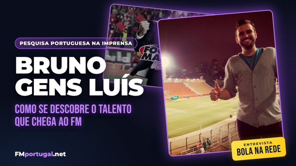 Pesquisa Portuguesa na Imprensa: Coordenador Bruno Gens entrevistado para a Bola Na Rede