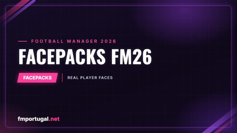 Facepacks FM26 – Caras reais dos jogadores