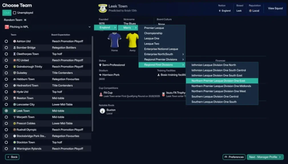 Inglaterra até ao nível 11 no FM26: imagem 1