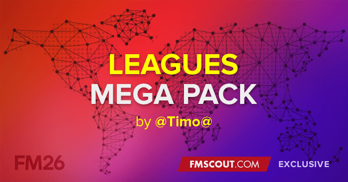 Leagues Mega Pack do Timo para o FM26: imagem 1