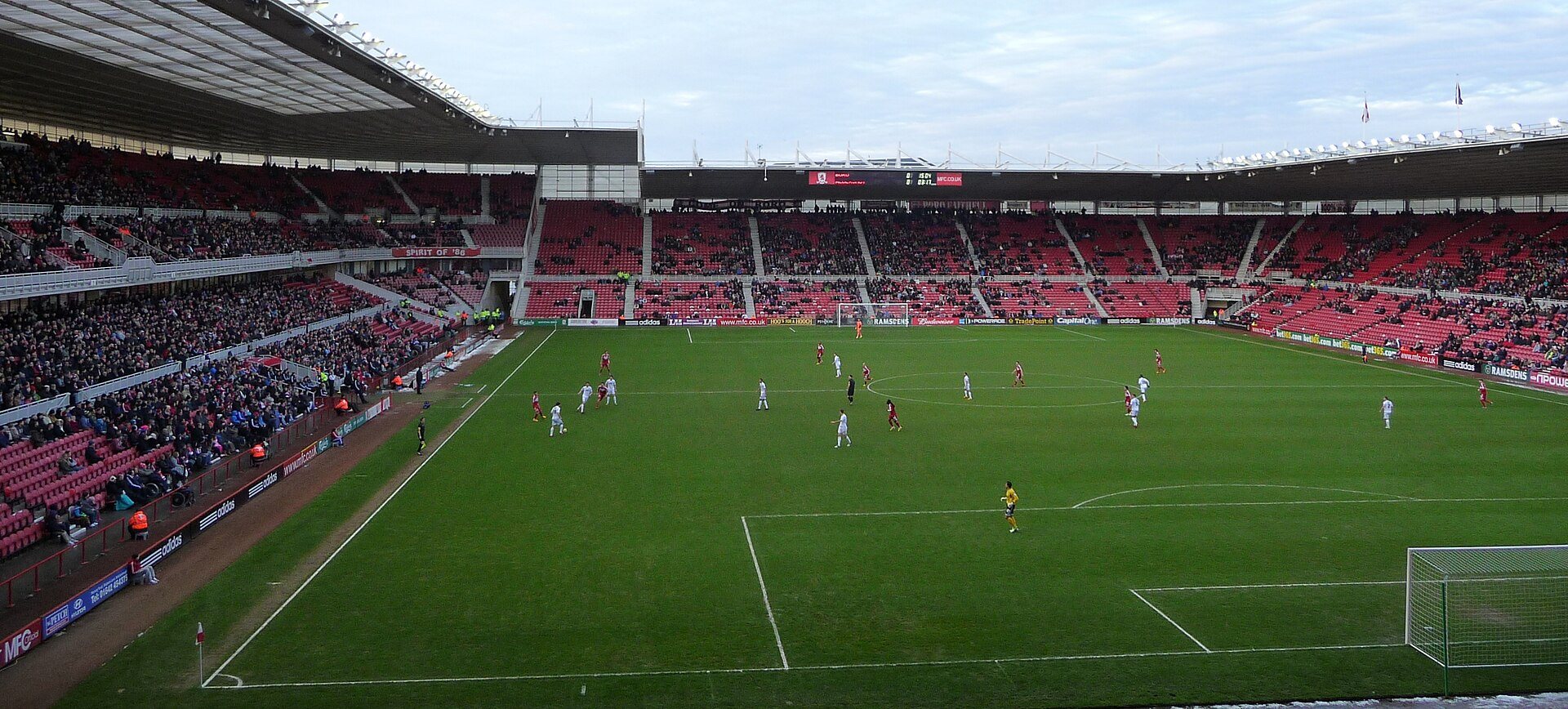 O Riverside Stadium, a casa do Middlesbrough