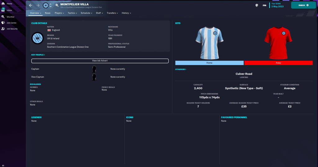 Inglaterra até ao nível 20 no FM23: imagem 2