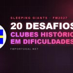 20 Desafios Clubes Históricos em Dificuldades