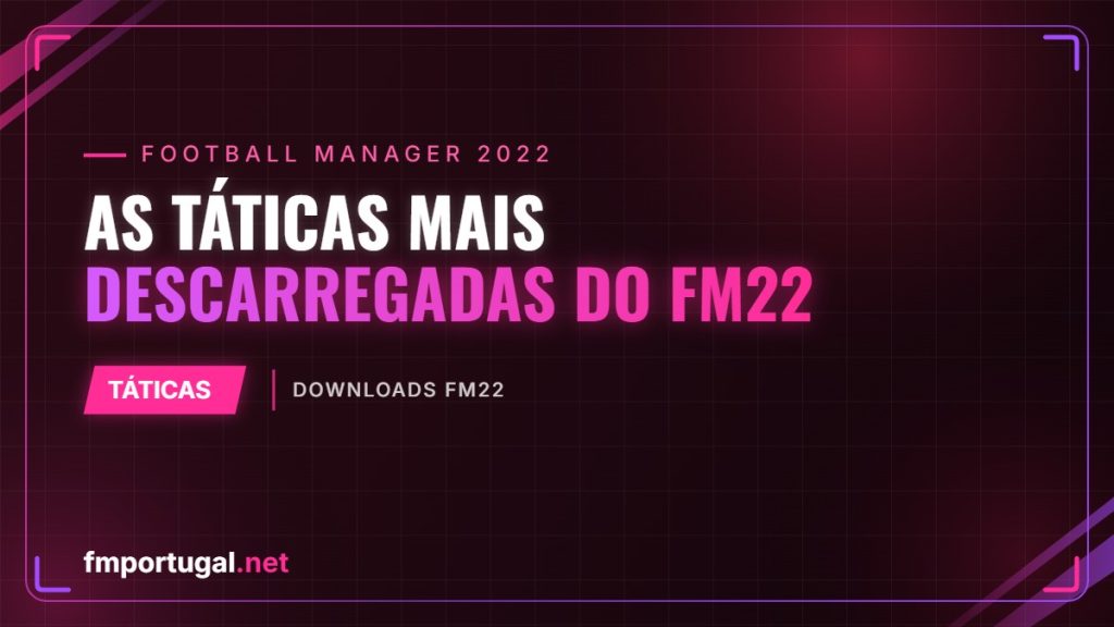 As táticas mais descarregadas do FM22