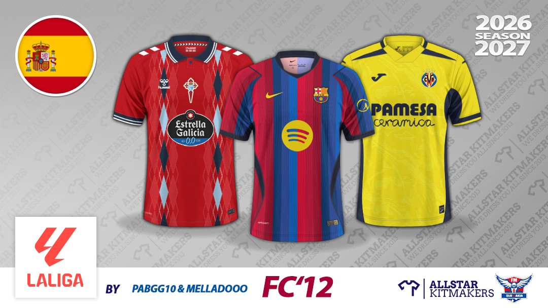 Example FC’12 LaLiga 2026/27 kits