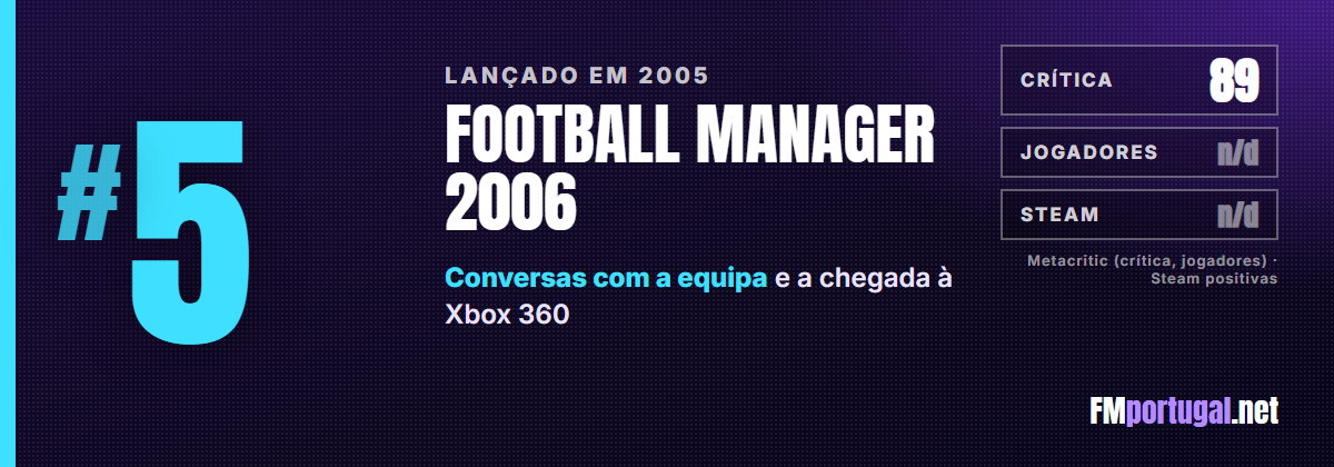 #5 Football Manager 2006: crítica 89