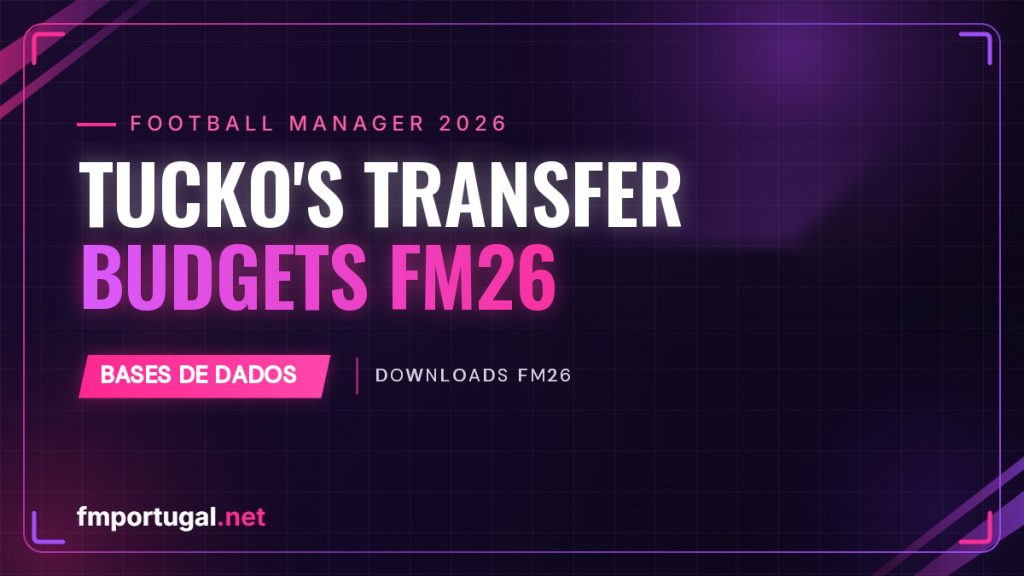 Tucko Transfer Budgets – orçamentos com Portugal no FM26